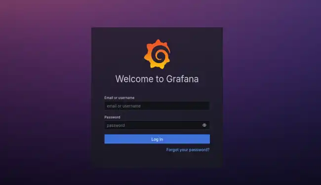 grafana-login-screen