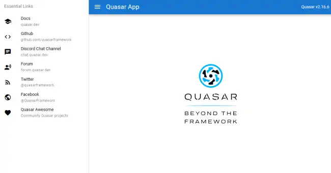 quasar-app-screenshot