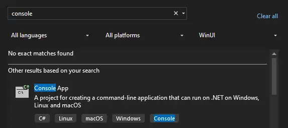 visual-studio-console-app