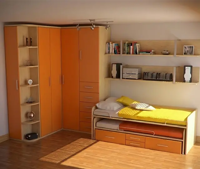 Habitación naranja