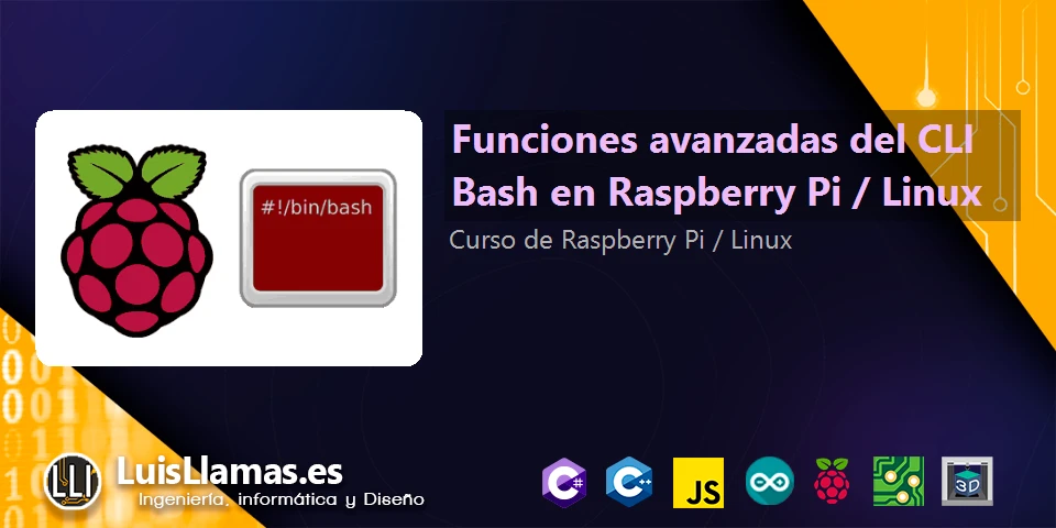 Advanced functions of CLI Bash on Raspberry Pi / Linux