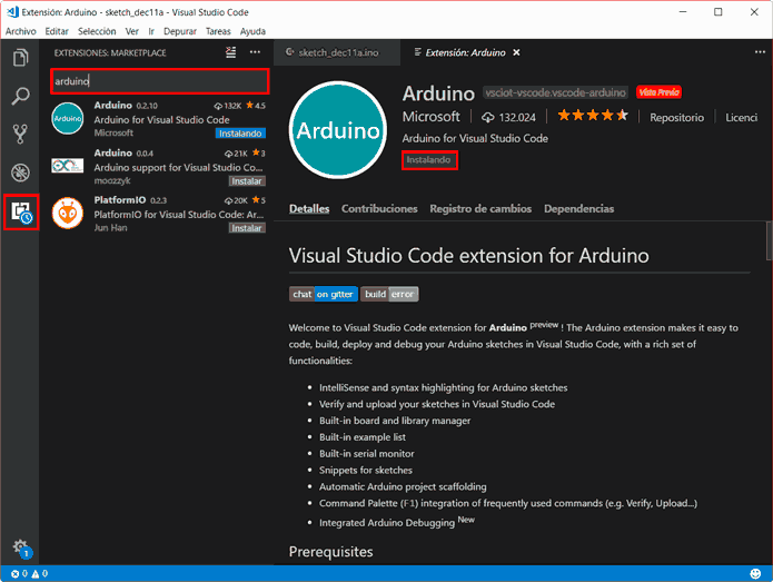 Cómo programar Arduino con Visual Studio Code